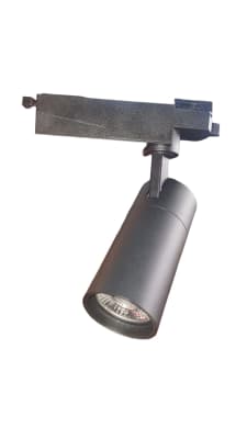 Foco Riel Monofásico 15W 3000K Luz Cálida Negro F.P.0.85
