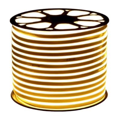 Cinta Led 24V Neón 6W/m 3000K Blanco Cálido 10x10mm 50mt1