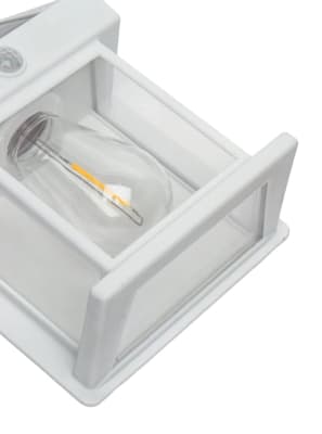 Apliqué Muro Solar con Ampolleta Filamento Blanco C/Sensor 3000K Cálida IP65