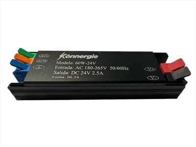 Fuente de Poder 24V 2.5A 60W IP20 Conexión Rápida