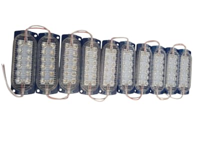 Tira 10 Modulos Led 12V 3W 97x33mm Azul
