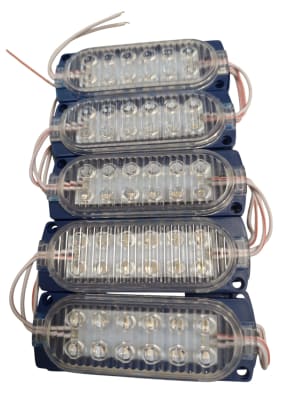Tira 10 Modulos Led 12V 3W 97x33mm Azul