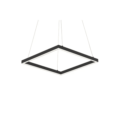 Lámpara Marco Colgante Profesional 120cm Negro Color de Luz a Elección