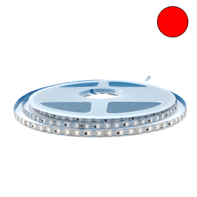 Cinta Led 12V 2835 12W/m IP20 120Led/m 5m ZigZag Rojo