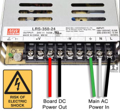 Fuente de Poder Mean Well 24V 14,6A 350.4W LRS-350-24 Fuente de Poder Mean Well 24V 14,6A 350.4W LRS-350-24