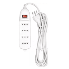 Alargador 5mt  4 enchufes Interruptor Protección Infantil SEC (st)