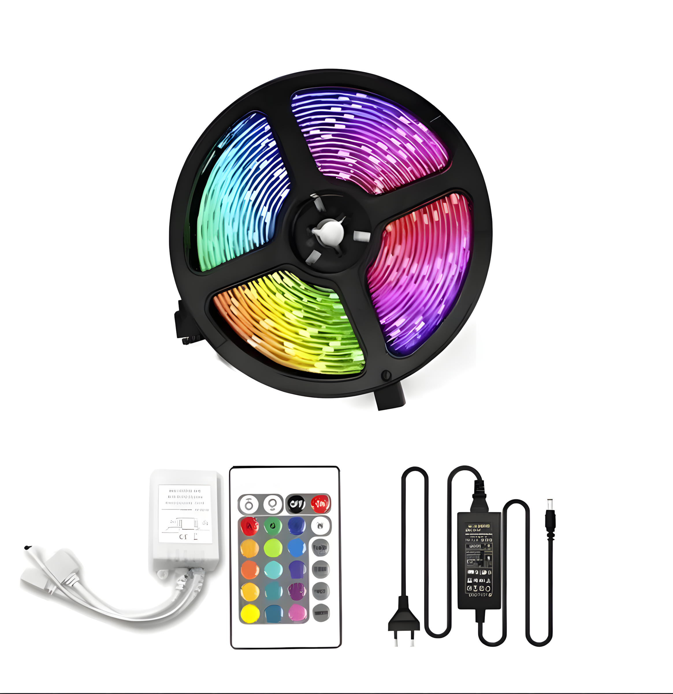 Medida Led Rgba Pack Cinta Led 12V RGB 5050 60Led/m + Control + Transformador G6B ...