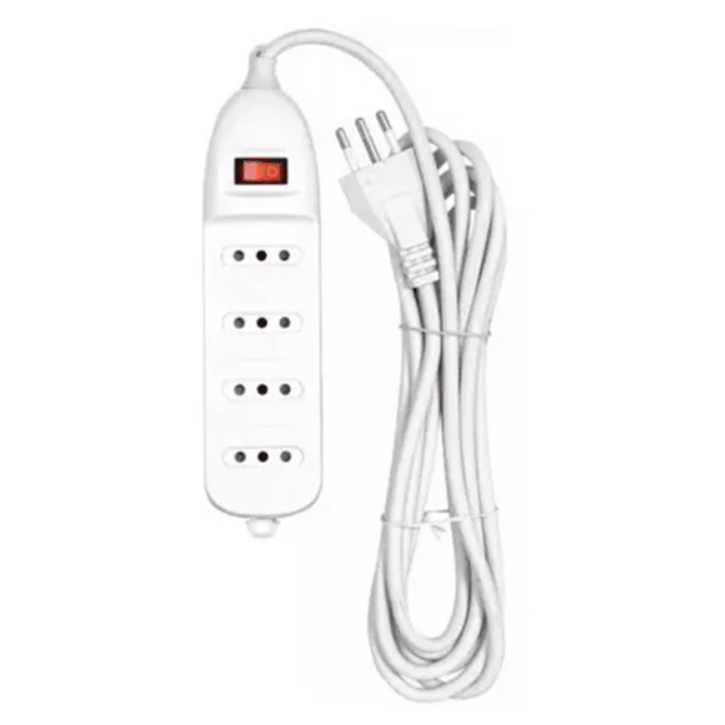Alargador De Enchufe Electrico Cable 5m 3gx1,5mm Cobre 3500w Max