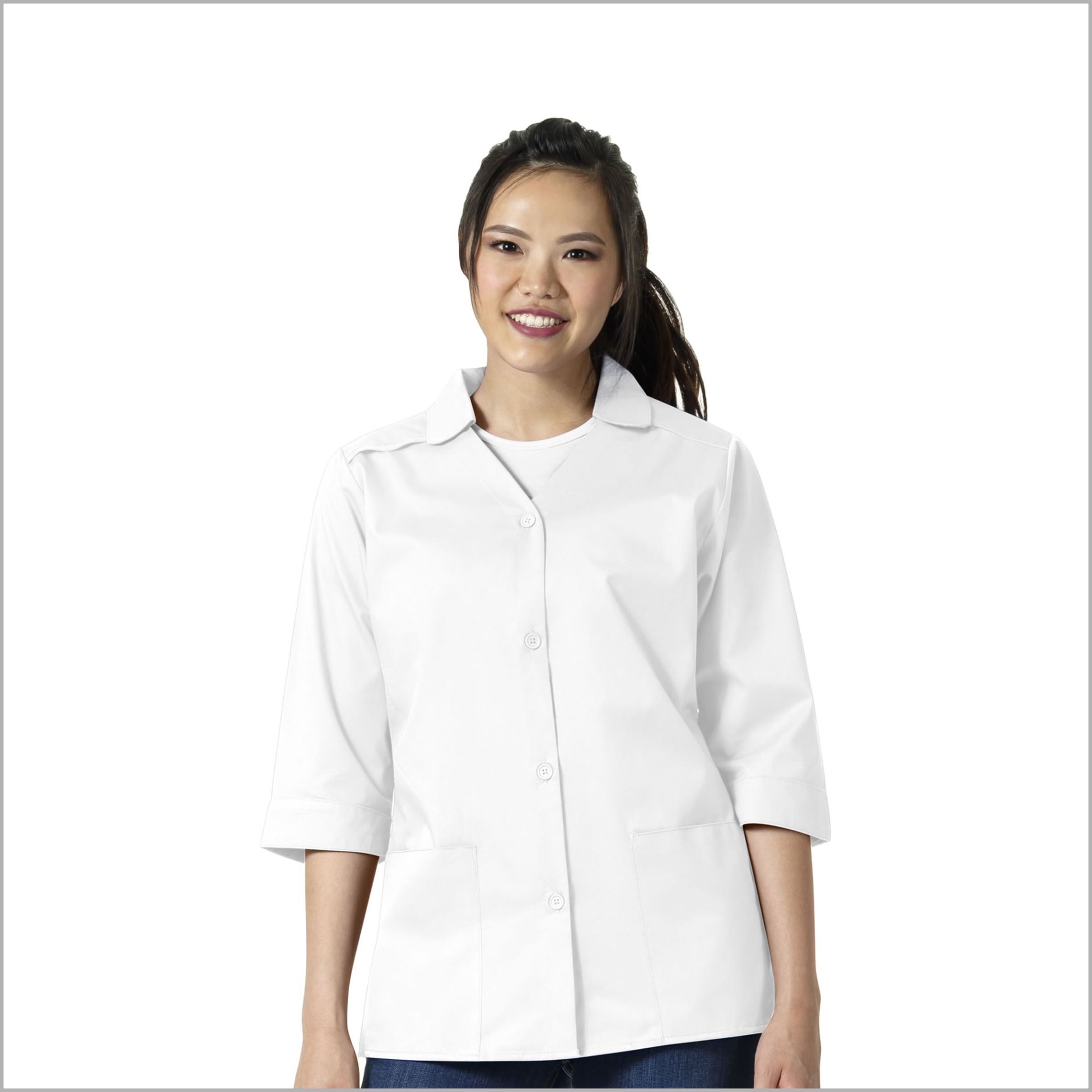 DELANTAL MUJER BLANCO W-WORK - 201A