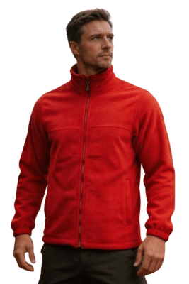 MICROPOLAR TÉRMICO PRACTICAL LINE MANGA LARGA HOMBRE 03007 ROJO