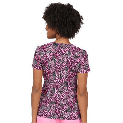 POLERA CLINICA MUJER ESTAMPADA ZAVATE 1054 ENLV