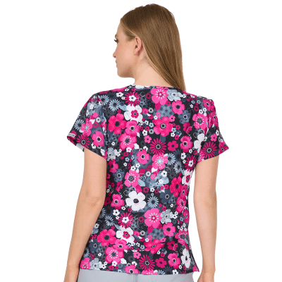 POLERA CLINICA MUJER ESTAMPADA ZAVATE 1054 FWPT