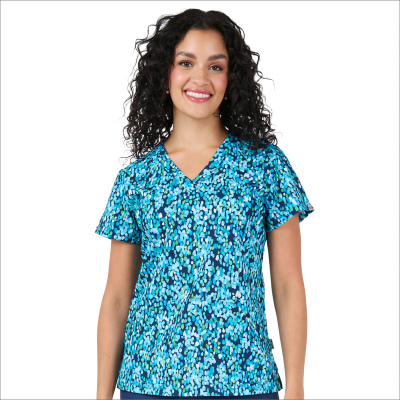 POLERA CLINICA MUJER ESTAMPADA ZAVATE 1054 MSMG