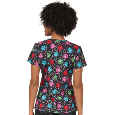 POLERA CLINICA MUJER ESTAMPADA ZAVATE 1054 PWLT