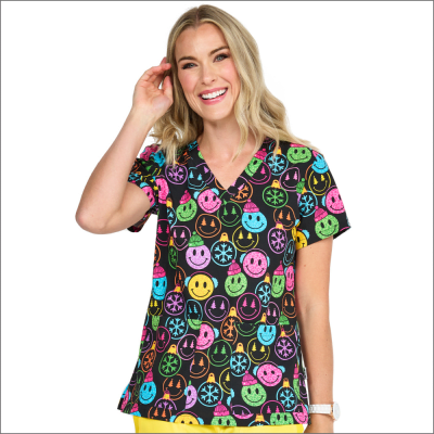 POLERA CLINICA MUJER ESTAMPADA ZAVATE 1054 SMSN