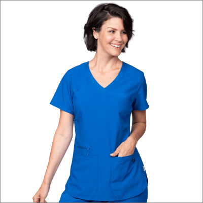 POLERA CLINICA MUJER AVA THERESE 1057 AZUL REY