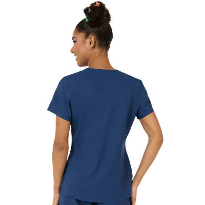 POLERA CLINICA MUJER STUDIO 1165 AZUL MARINO