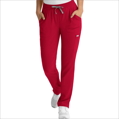 PANTALON CLINICO MUJER MOMENTUM 5091 ROJO
