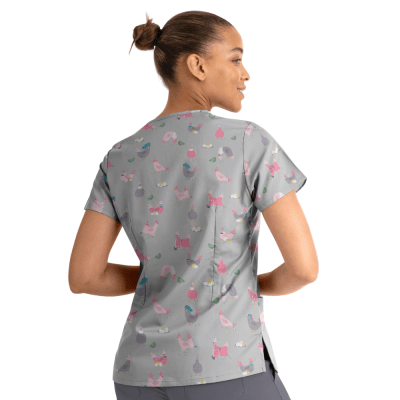 POLERA CLINICA MUJER ESTAMPADA MAEVN 1767 HTCK
