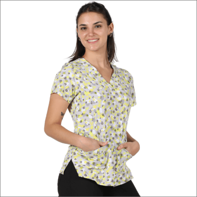 POLERA CLINICA MUJER ESTAMPADA MAEVN - 1767 TWKL