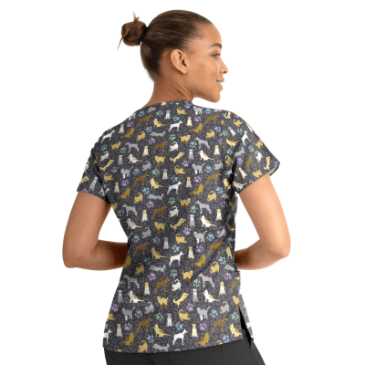 POLERA CLINICA MUJER ESTAMPADA MAEVN 1767 WIPT