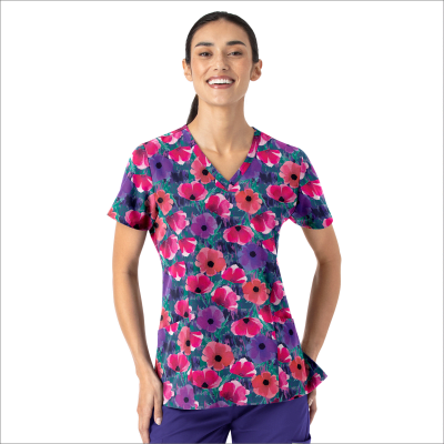 POLERA CLINICA MUJER ESTAMPADA MAEVN 1797 ATBL