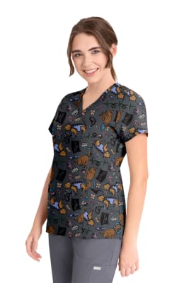 POLERA CLINICA MUJER ESTAMPADA MAEVN 1797 HLPW