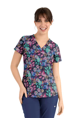 POLERA CLINICA MUJER ESTAMPADA MAEVN 1797 PAPW