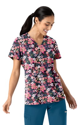 POLERA CLINICA MUJER ESTAMPADA MAEVN 1797 TPBL