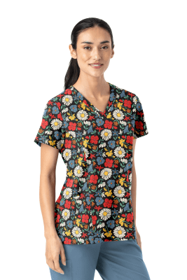 POLERA CLINICA MUJER ESTAMPADA MAEVN 1797 WDFP