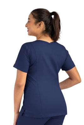 POLERA CLINICA ENFERMERA MUJER AZUL MARINO MATRIX - 3501