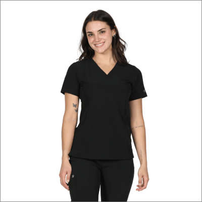 POLERA CLINICA MUJER MATRIX IMPULSE 4510 NEGRA