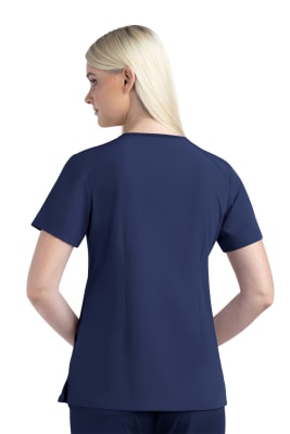POLERA CLINICA MUJER MATRIX IMPULSE 4510 AZUL MARINO