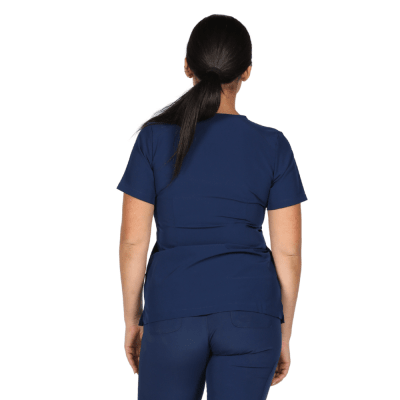POLERA CLINICA MUJER MATRIX IMPULSE 4510 AZUL MARINO