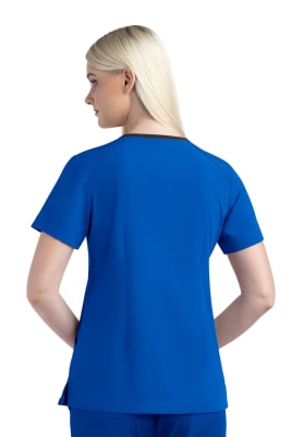 POLERA CLINICA MUJER MATRIX IMPULSE 4510 AZUL REY