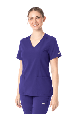POLERA CLINICA MUJER MOMENTUM 5001 MORADA