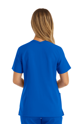 POLERA CLINICA MUJER MOMENTUM 5001 AZUL REY