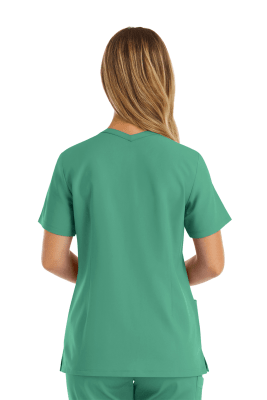 POLERA CLINICA MUJER MOMENTUM 5001 VERDE QUIRURGICO