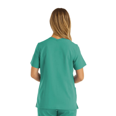 POLERA CLINICA MUJER MOMENTUM 5001 VERDE QUIRURGICO