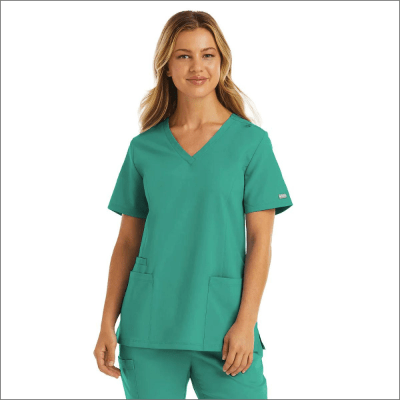 POLERA CLINICA MUJER MOMENTUM 5001 VERDE QUIRURGICO