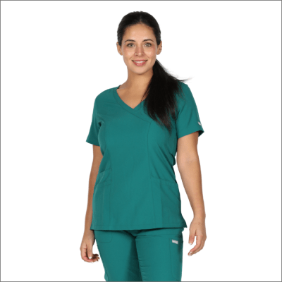 POLERA CLINICA MUJER MOMENTUM 5002 VERDE PABELLON