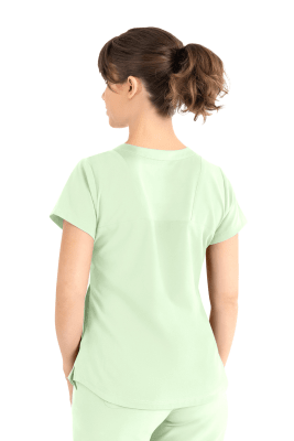 POLERA CLINICA MUJER MOMENTUM 5005 VERDE PASTEL