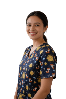 POLERA CLINICA MUJER ESTAMPADA GREEN TOWN 500V 1939