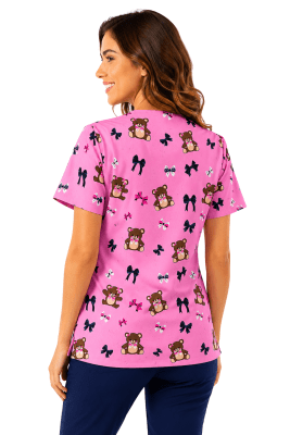 POLERA CLINICA MUJER ESTAMPADA GREEN TOWN 500V 1971PK