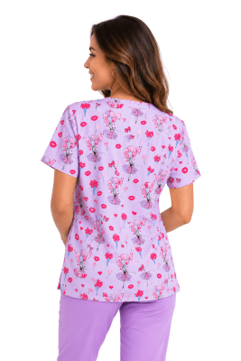 POLERA CLINICA MUJER ESTAMPADA GREEN TOWN 503V 1941