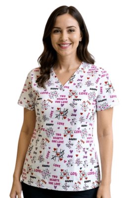 POLERA CLINICA MUJER ESTAMPADA GREEN TOWN 503V 1961WH