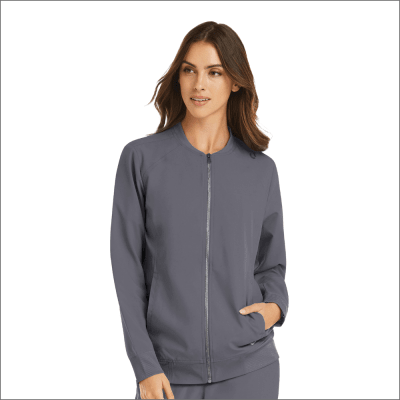 CHAQUETA CLINICA MUJER MOMENTUM 5061 GRIS OSCURO