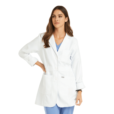 DELANTAL CLINICO MEDIO MOMENTUM  MUJER 5072 BLANCO