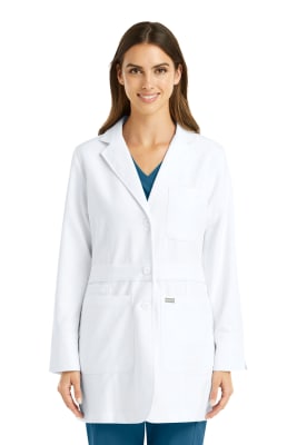 DELANTAL CLINICO MEDIO MOMENTUM  MUJER 5072 BLANCO