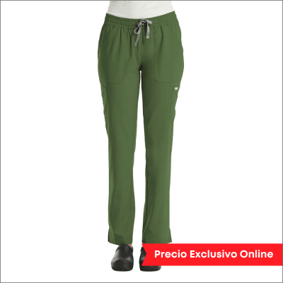 PANTALON CLINICO MUJER MOMENTUM 5091 VERDE OLIVO